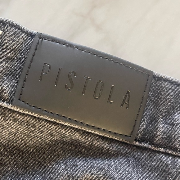 Pistola Black Distressed denim skirt sz 26 - Picture 5 of 5